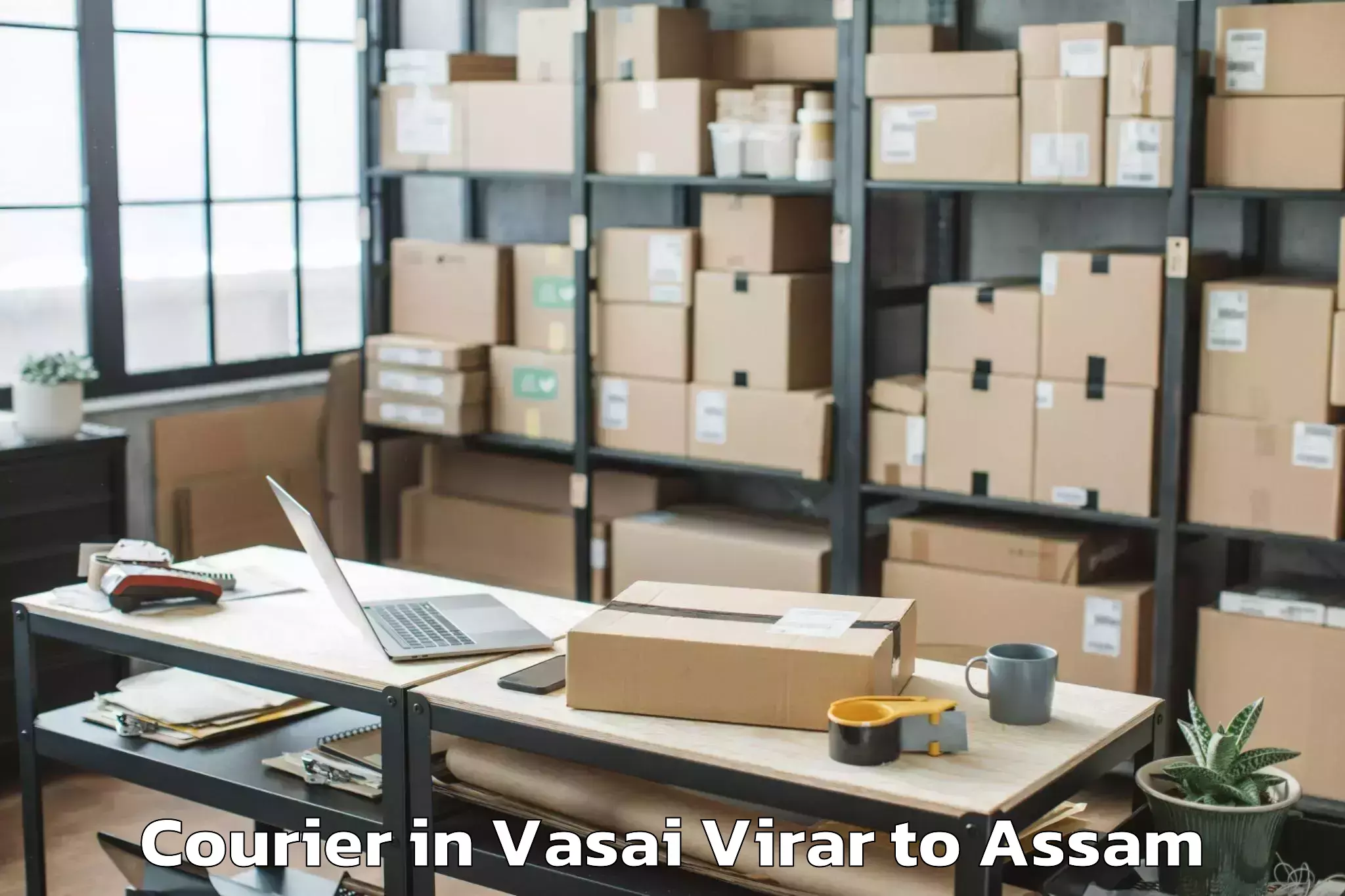 Quality Vasai Virar to Silapathar Courier